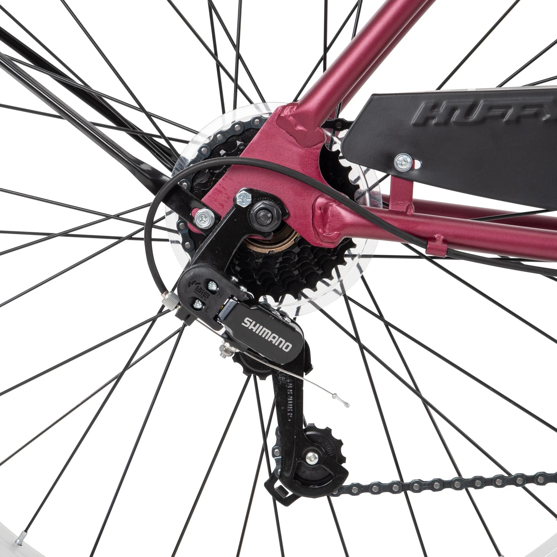 26" Huffy Lockland Cruiser Bike, 7 - Speeds, Padded Saddle, Pink, Ages 12+