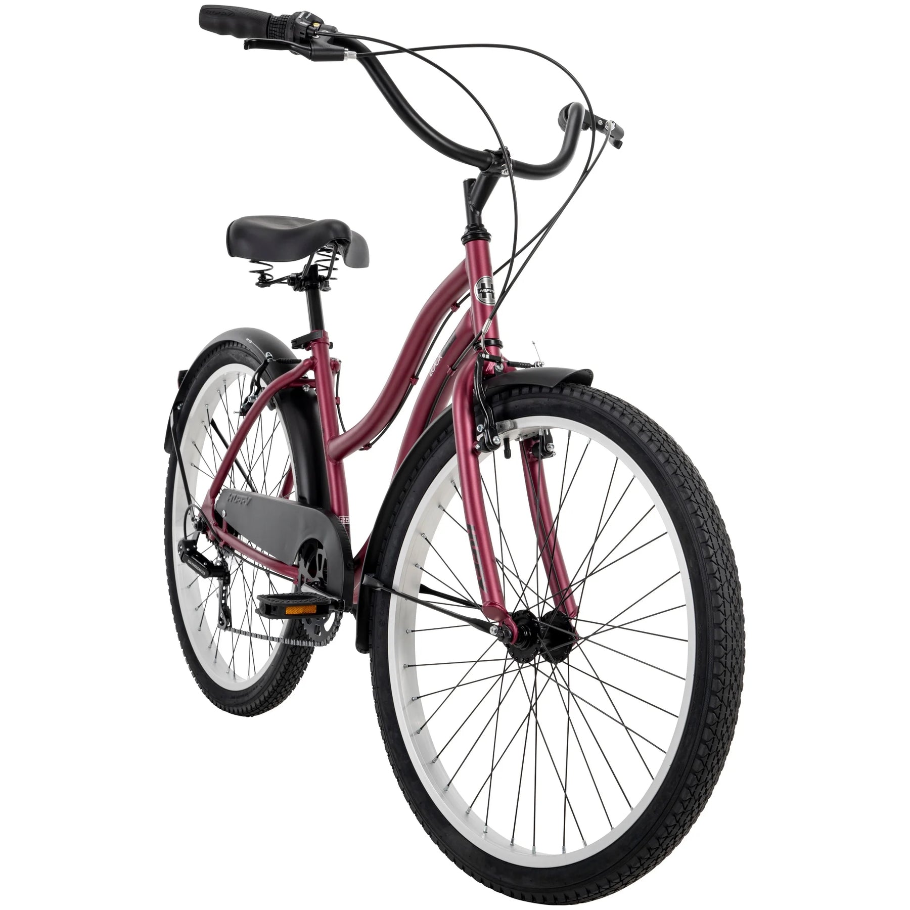 26" Huffy Lockland Cruiser Bike, 7 - Speeds, Padded Saddle, Pink, Ages 12+