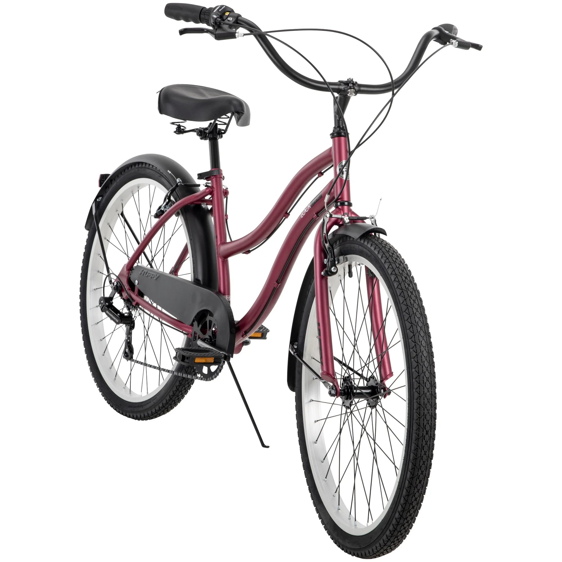26" Huffy Lockland Cruiser Bike, 7 - Speeds, Padded Saddle, Pink, Ages 12+